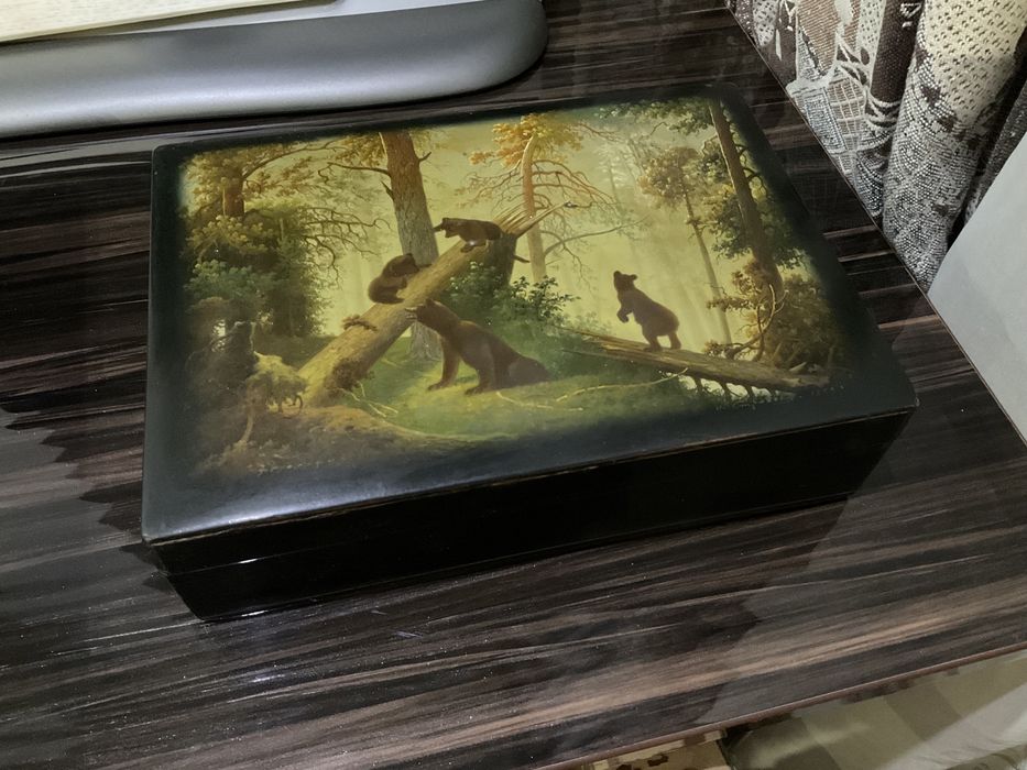 Шкатулка лаковая федоскино СССР