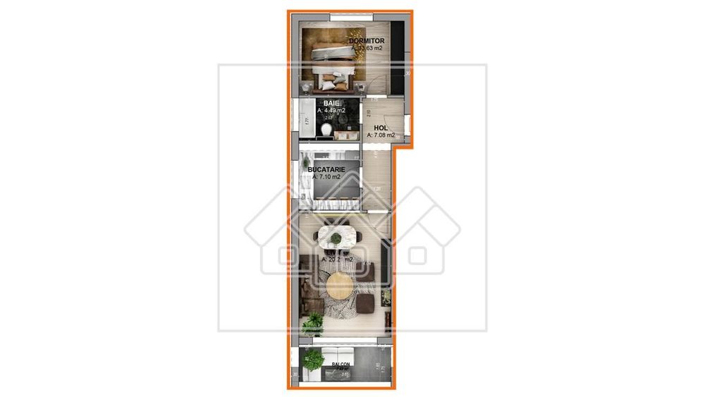 Ap. 2 camere, aer conditionat, incalzire in pardoseala, la cheie -