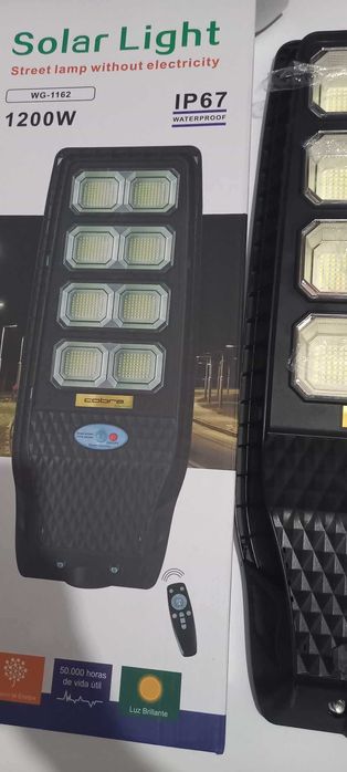 МОЩНА улична соларна лампа Cobra  Кобра 600W, 900W, 1200W, 1500W