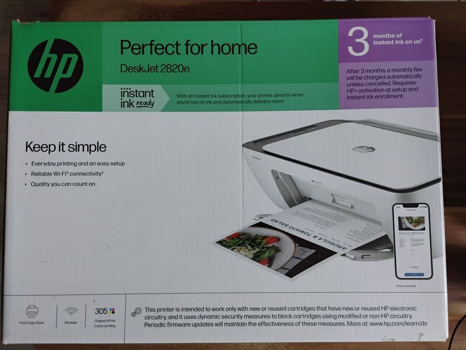 Imprimanta cu scaner HP DeskJet 2820e