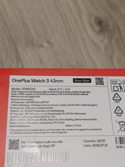 Oneplus watch 3 43mm - expira anuntul, ultimele zile - ceas nou