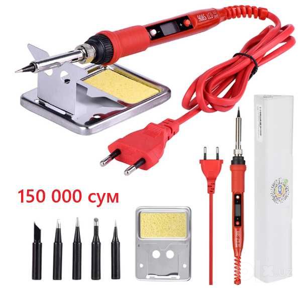 Новый паяльный комплект JCD 908S 80W с регулировкой температуры 4 вар.