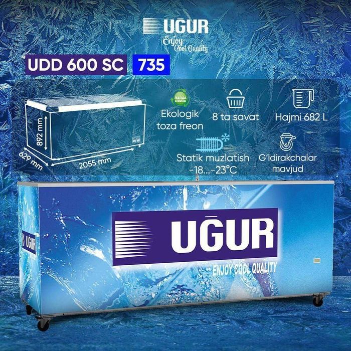 UGUR 600L 2026 yil
Ugur 600 SC
Зборка Турция 
Гарантия 3 года
Ра