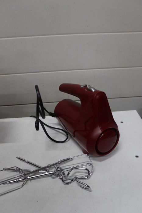 Russell Hobbs Електрически ръчен миксер [Ръчен миксер] Desire Red (5 скорости + импулсна функция, 2 хромирани бъркалки и куки за тесто, 350 W)