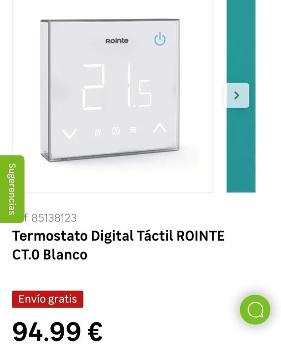 Termostat digital de pardoseala Rointe cu WiFi