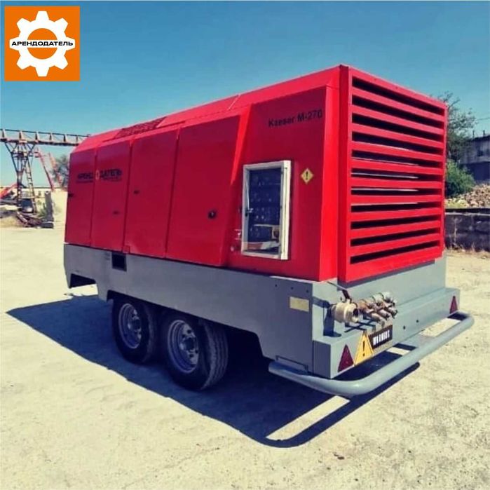 Аренда компрессора 15, 25, 35 бар атм, 25м³/м для бурения опрессовки