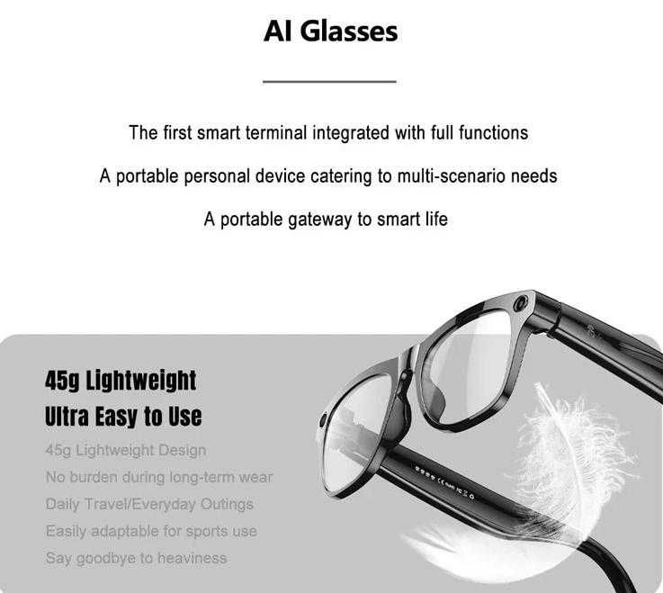 Смарфтон Записващи Очила Скрита Камера Умни Очила Видеозапис Разговори