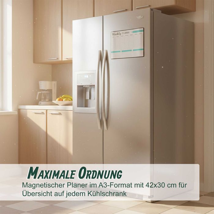 Set 2 table magnetice cu planificator saptamanal si lunar 30 x 42 cm