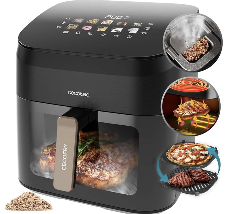 Friteuză cu aer Cecotec Cecofry & Grill Smokin' 8500