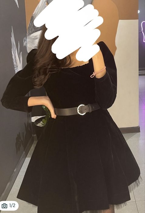 Платье вечернее чёрное