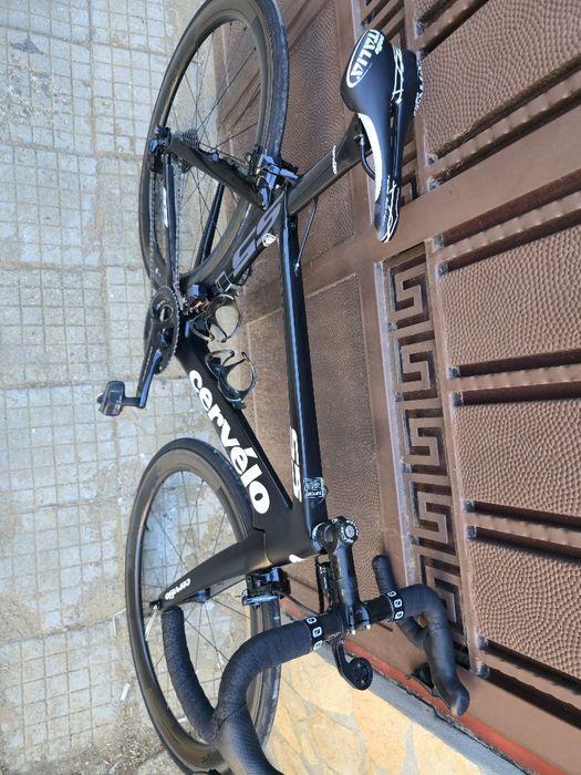 Карбонов Cervelo S5 Шосеен велосипед Dura-ace Електронен Монтаж S  размер 2x11  Перфектен