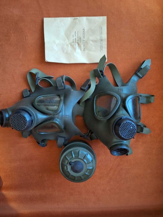 Masca militara integrală contra gazelor (2buc) +Filtru NBC- CF85