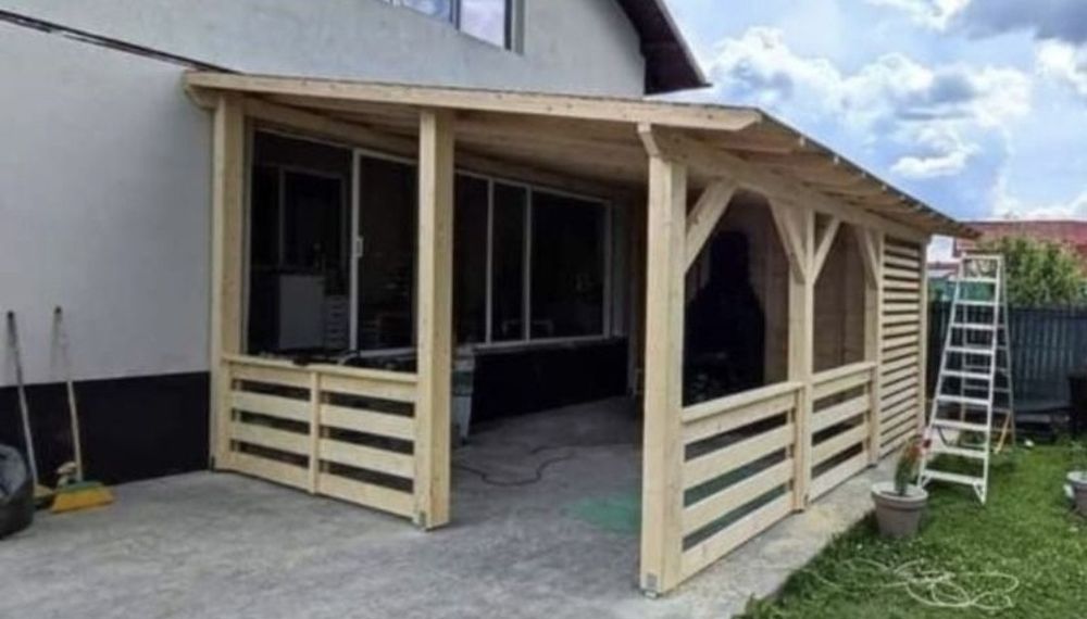 Ne ocupăm cu construcția de terasă și foișoare