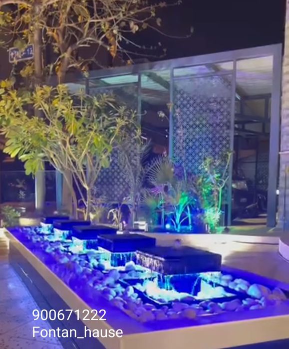 Строительство декоративных фонтанов декоративный водопад .Favoralar,