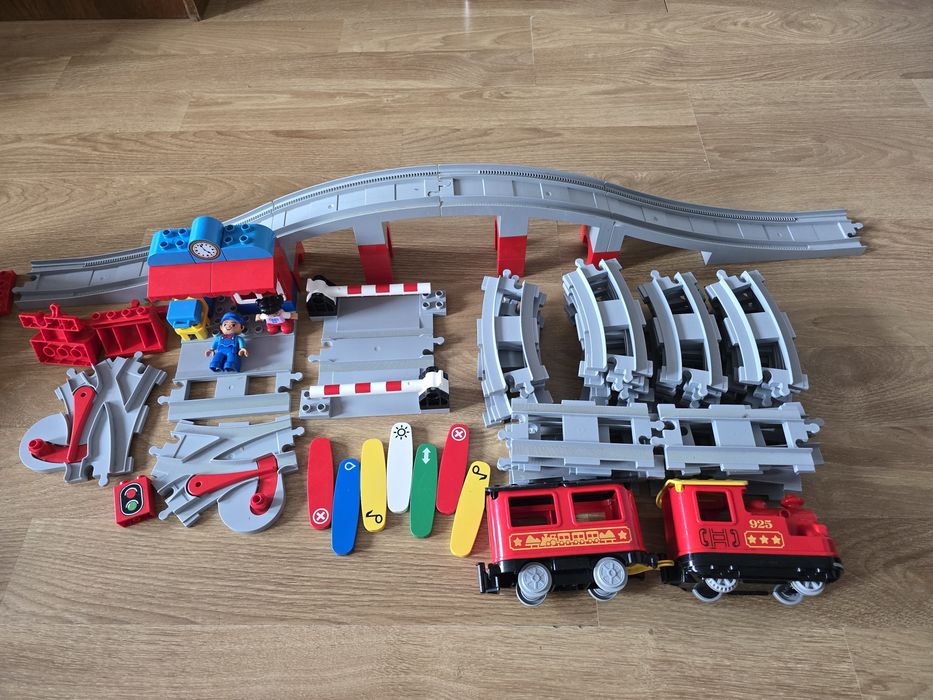 Tren Lego Duplo cu sine si pod (complet)+ alte seturi incomplete