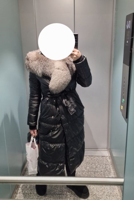 Haina de fas cu blana de vulpe