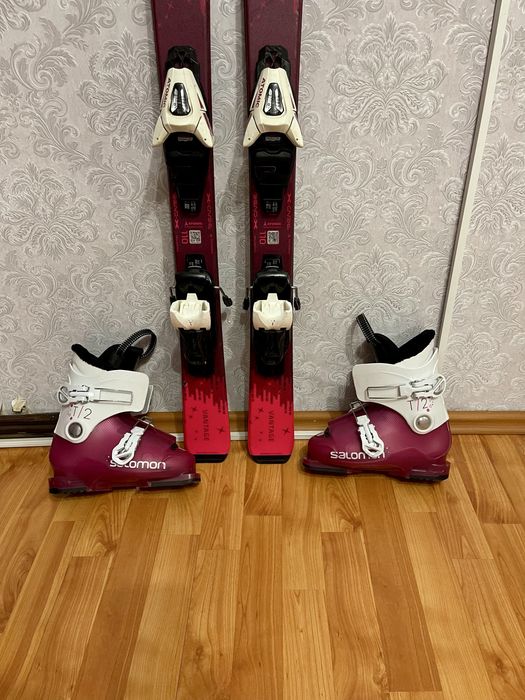 Schiuri copii 110 cm  atomic cu clapari copii skiuri