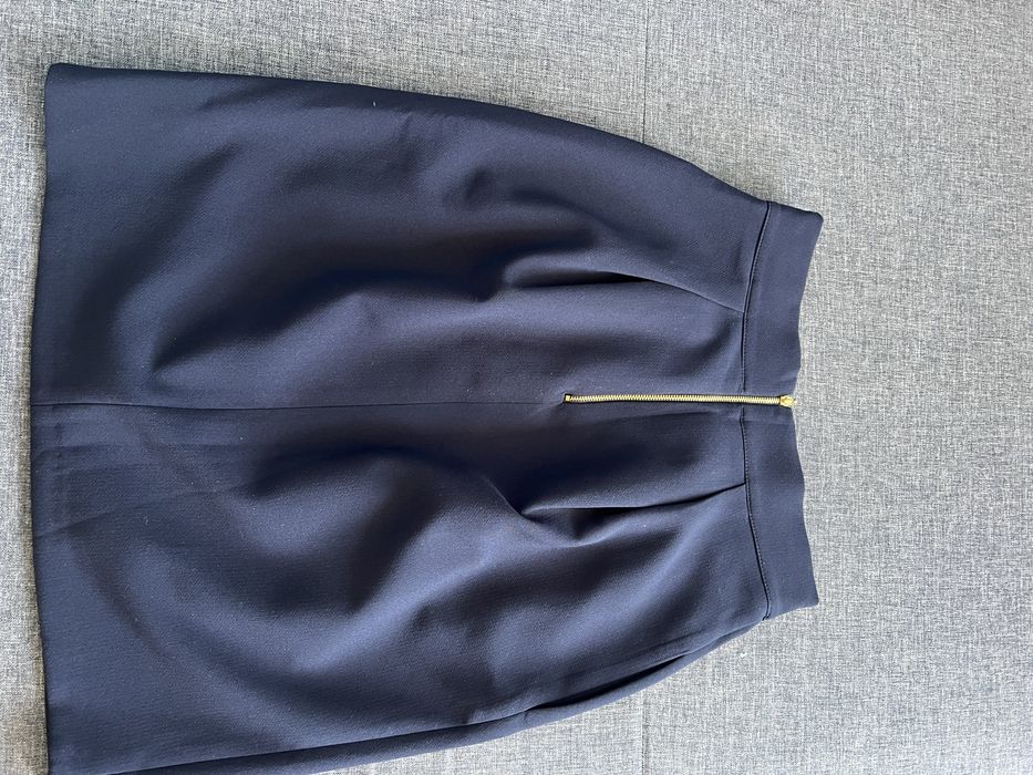 Елегантна дамска пола в син цвят