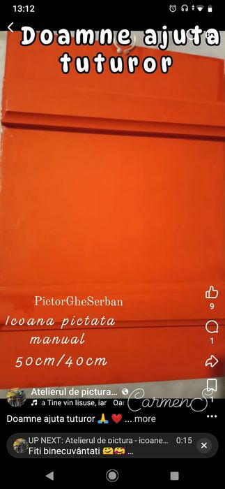 Iisus Hristos  50cm/40cm icoana pictata manual pe lemn de tei