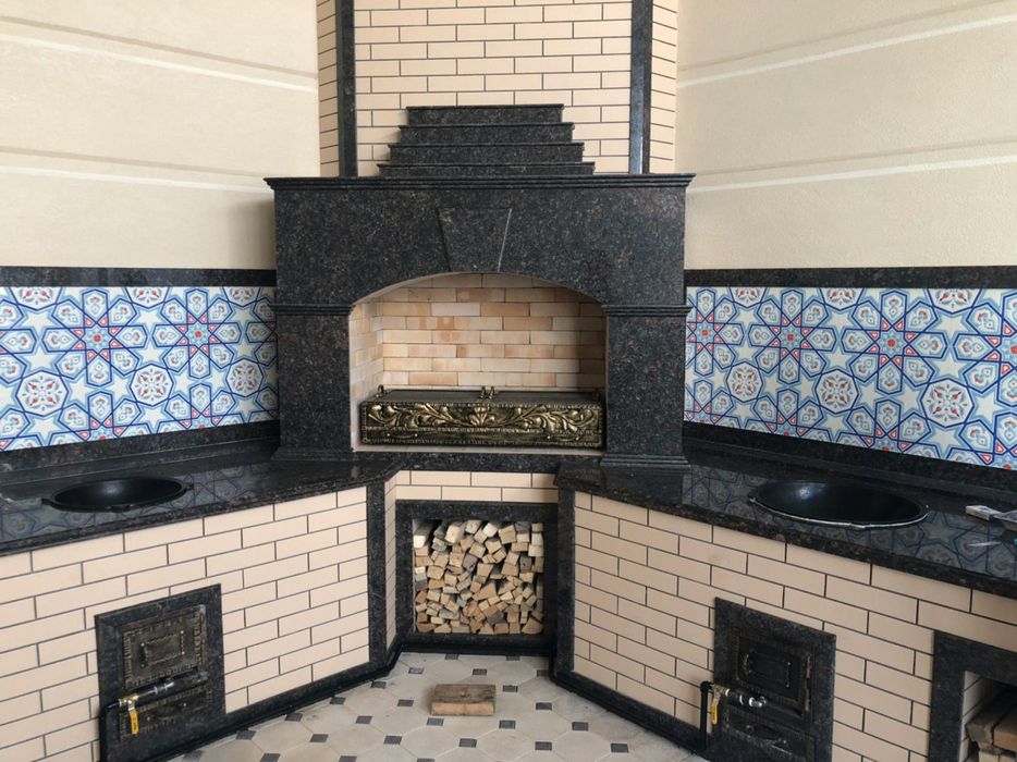 Строим барбекю, летние кухни,камин