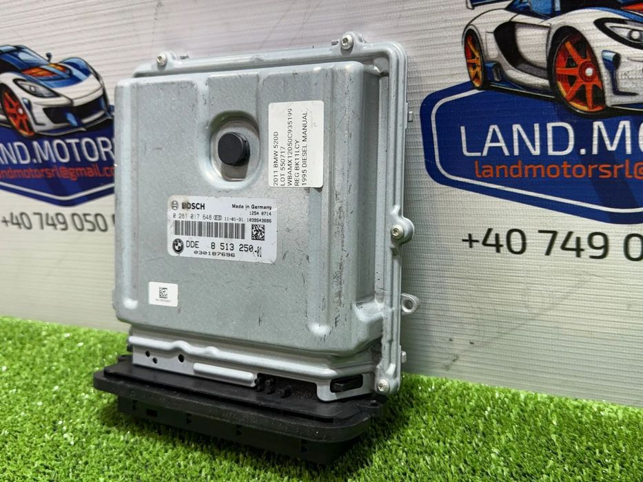 CALCULATOR MOTOR ECU BMW SERIA 5 F10 F11 520D SE TOURING 2.0 DIESEL 2011 COD OEM 8513250-01 / 8513250 / 0281017648 / BREAK 2010-2017