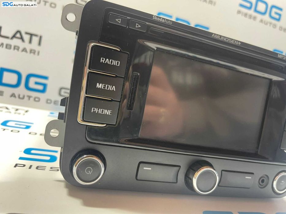 Navigatie Amundsen+ RNS315 Radio CD Player Skoda Fabia 2 2007 - 2015 Cod 3T0035192C [AV2778]