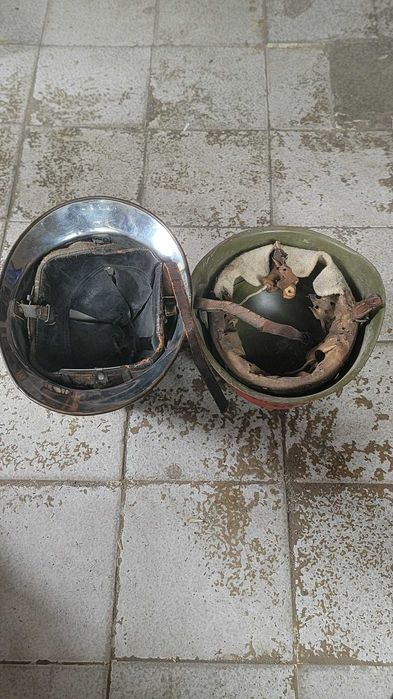 Ретро шлемове – пожарникарски и военен (колекционерски)