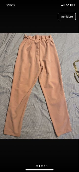 Pantaloni roz pudrat Reserved XS