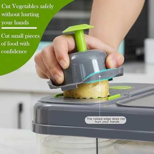 Нов 12 в 1 чопър и резачка за зеленчуци с дъска и ренде за кухня уред
