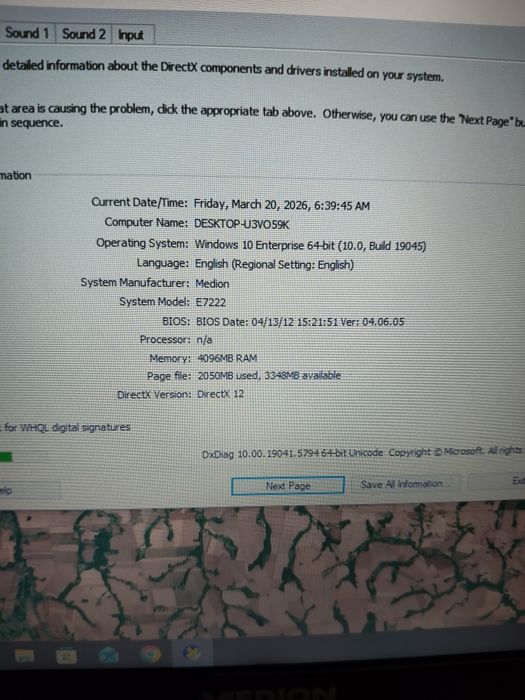 Medion akoya e7222 i3 gen 2