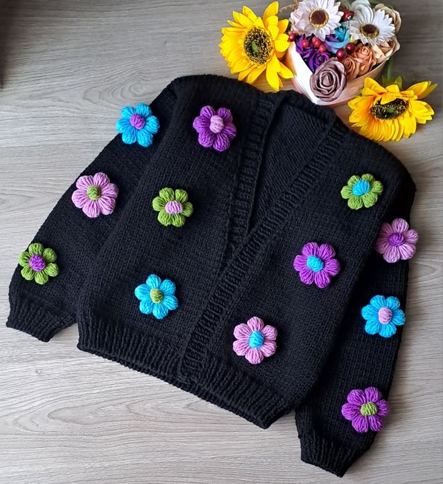 Cardigan cu flori