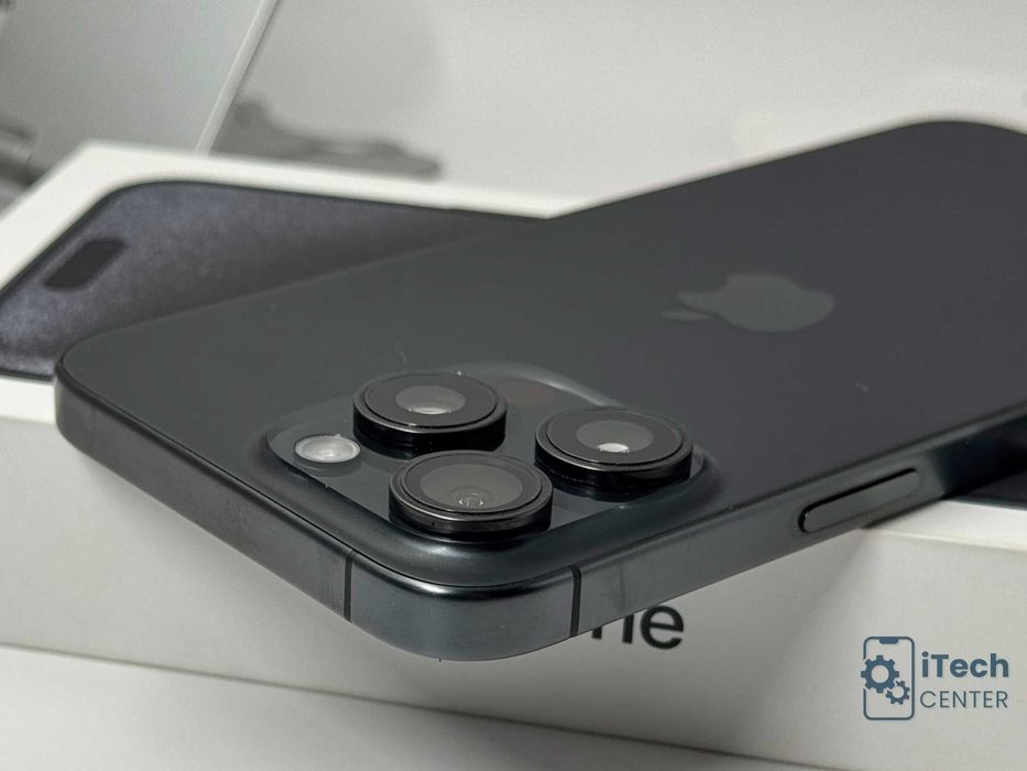iPhone 15 Pro MAX, 256GB, Black Titanium, КАТО НОВ, 1г. ГАРАНЦИЯ!