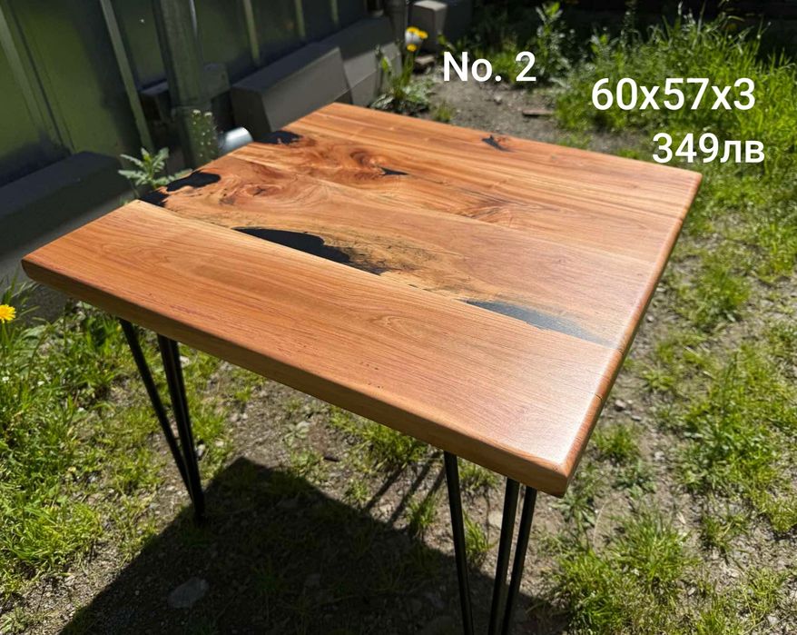 Маси от масив и епоксидна смола