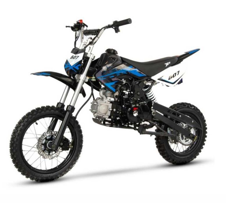 Motocicleta Cross/Enduro copii 4T XTR 607M, 125cc,14/12,negru/albastru