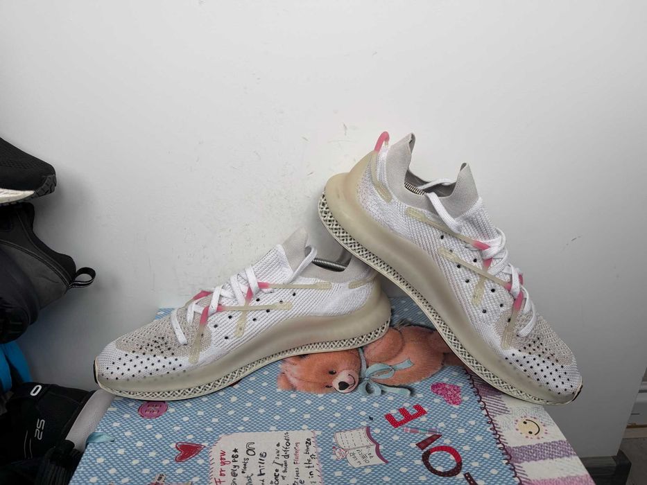 Adidas 4D Fusio Cloud White Pink''оригинални маратонки 46.5 номер