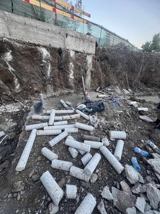 Рязане на бетон пробиване на отвори в бетон