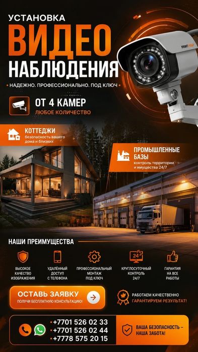 Установка видеонаблюдения