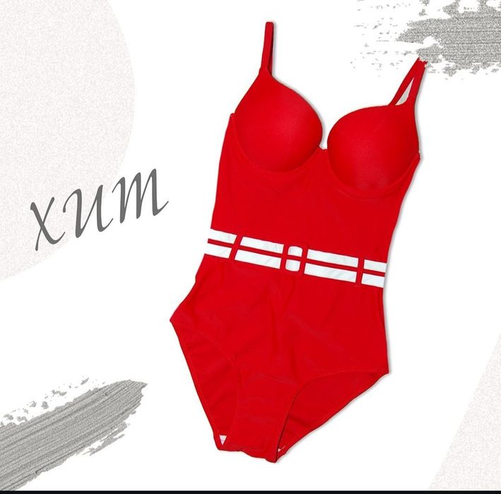 Красный купальник 48 р-р