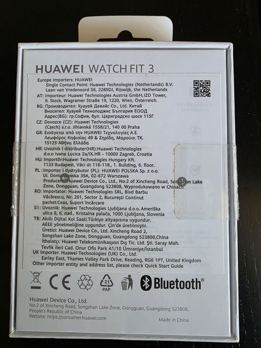 Huawei Watch Fit 3 Black