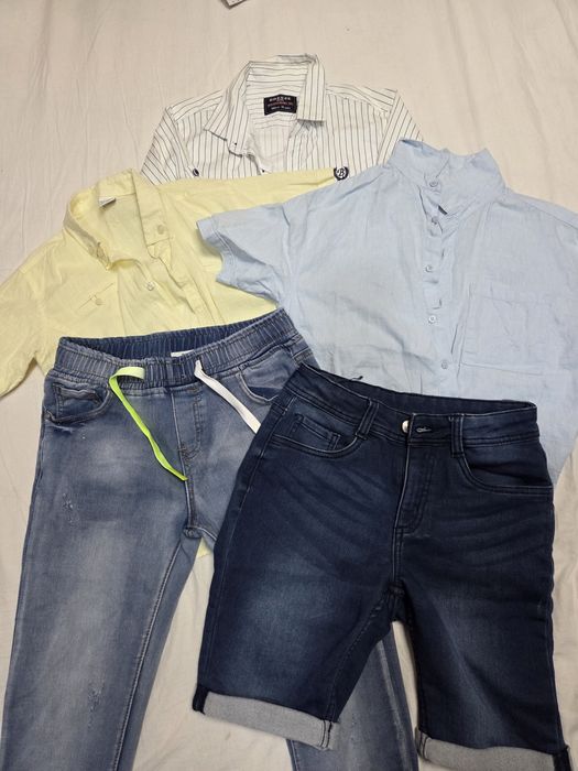 Комплект сет Къси Дълги дънки ризи