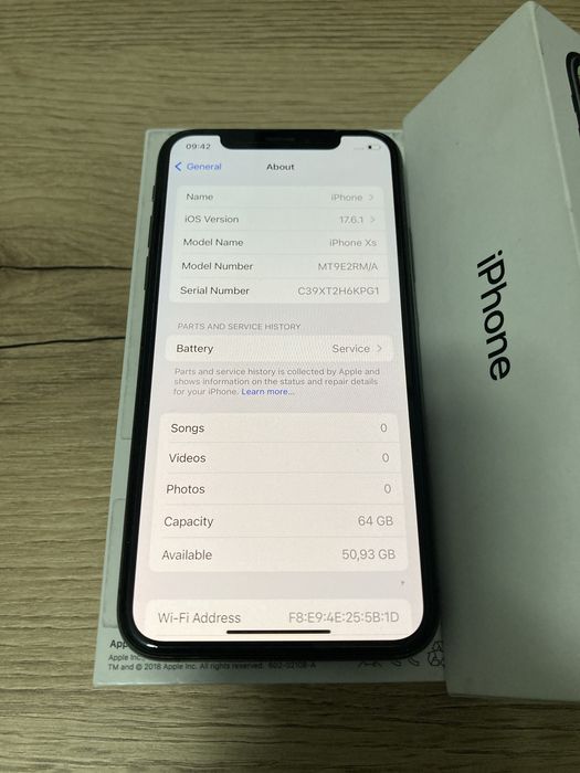 iPhone Xs 64GB * La cutie