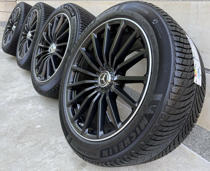 Оригинални джанти Мерцедес GLS МАЙБАХ 63АМГ 22 цола Mercedes GLS 167 63AMG MAYBACH X167 GLS600 ГЛС 450d фейслифт пакет БРАБУС ГЛС класа с нови гуми