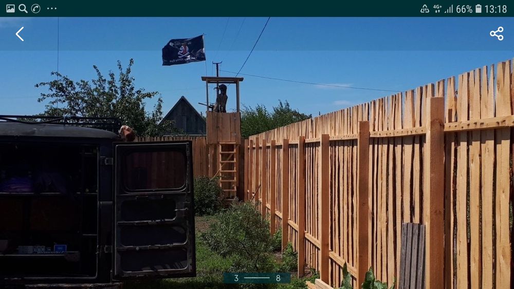 Забор высота 2 метра (деревянный)