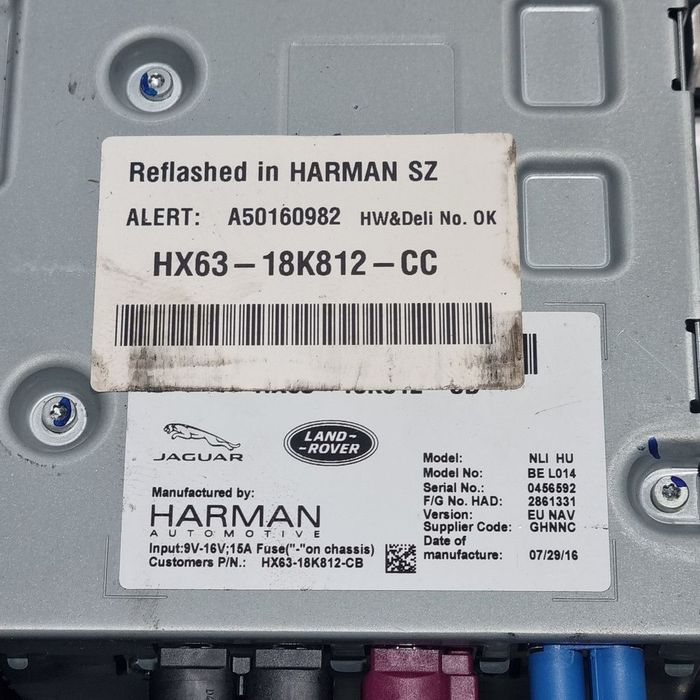 Amplificator audio Jaguar F - Pace 2015 - 2020 (1374) HX6318K812CC