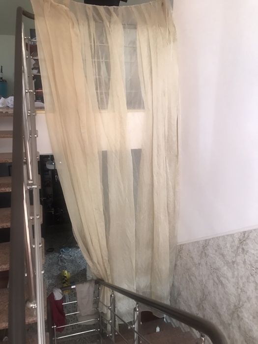 Тюль белая разных размеров