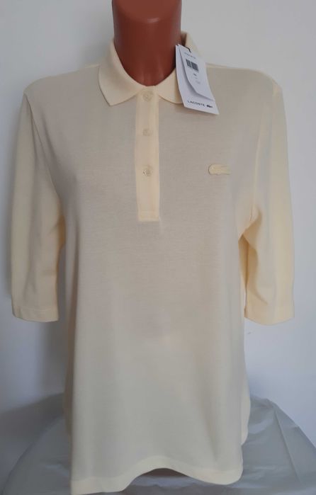 Lacoste tricou polo  , slim fit marimea M culoare galbena, pique
