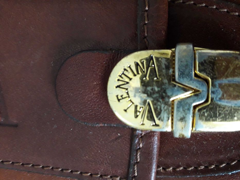 Италианска луксозна кожена чанта Valentina