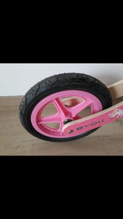 Bicicleta lemn fara pedale