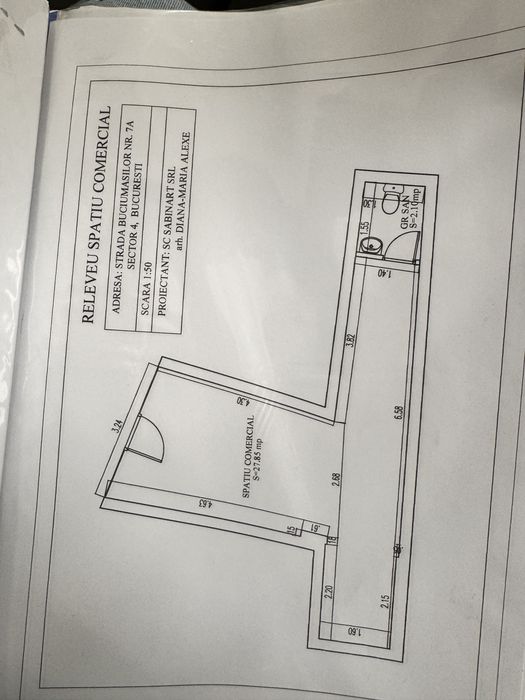 Spatiu de inchiriat-zona cu trafic pietonal intens,Sector 4