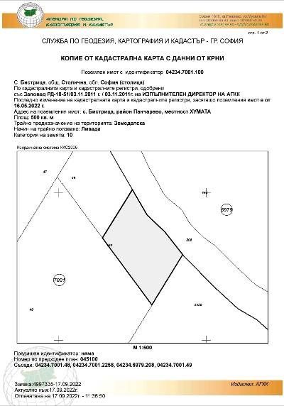 Продава се Парцел в с. Бистрица, Област София-град - 500 кв.м за 31 €/кв.м - Снимка #10